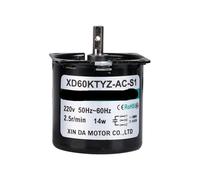 14W AC Gear electronic starter 60KTYZ Permanent Magnet Synchronous Gear electronic starter Low Speed 50Hz 2.5rpm 220V NWPNLXEA(15rpm)