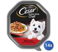 14x Bundle Cesar Scelte Chef Vaschetta Manzo Riso Verdure 150Gr