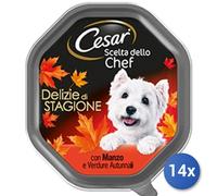 14x Bundle Cesar Scelte Chef Vaschetta Manzo Verdure Autu 150Gr