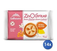 14x Multipack Galbusera Biscotti Zero Grano Froll Miele Gr220