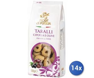 14x Multipack Taralli Fiore Di Puglia Cipolla Oliv Gr 250