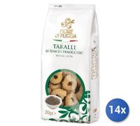 14x Multipack Taralli Fiore Di Puglia Finocchio Gr 250