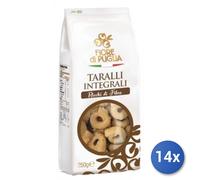 14x Multipack Taralli Fiore Di Puglia Integrali Gr 250