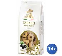 14x Multipack Taralli Fiore Di Puglia Olive Gr 250