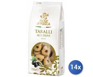 14x Multipack Taralli Fiore Di Puglia Olive Gr 250
