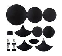 14x/Set Sound Off Cymbal Mute Pads Inodore Drum Mute Pads Mats Con 4 Clip Raccoglitore Silenziatori Tamburo Pad Per Batteria Testa 14 Pz Piatto Drum Mute Pads Pad Con 4 Clip Raccoglitore Per La