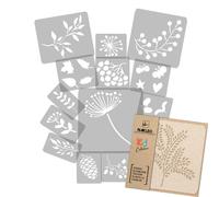 14x stencil riutilizzabili in PLASTICA da 34cm a 9cm bambini IMPIANTI