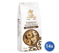 14x Taralli Fiore Di Puglia Integrali Gr 250