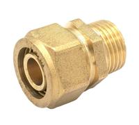 14x18mm IDxOD x 1/2" bspt Male PEX-AL-PEX Tube Straight Brass Compression Pipe Fitting Connector For Floor Heating Plumbing Fittings