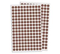 15.000 Pezzi, 10mm Bollini Adesivi Marroni Etichette Adesive - Marrone