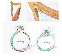 15/16/19/21/24Strings Lyre Brass Strings Set Lyre Harp Nylon String Replacement Strumenti musicali