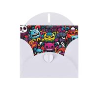 15,2 x 10,2 cm. Bambole stravaganti. Biglietto di auguri con busta, adatto per auguri di compleanno, congratulazioni di nozze