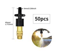 15-250 pezzi Micro irrigazione a goccia ugello in ottone nebulizzatore spruzzo da giardino parti di raffreddamento irrigatore in rame con filettatura connettore a T(D-50Pcs)