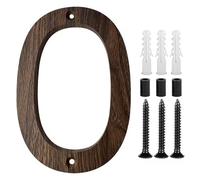 15.2CM Grano Di Legno Acrilico Numeri Della Casa A Vite Per L'Esterno, Segni Di Indirizzo Per Le Case, Segno Giardino Personalizzato, Per Le Caselle Postali Porta Segno Appartamenti(0)