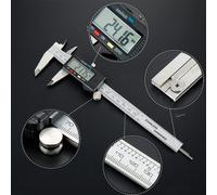 15.2cm LCD Digitale Vernier Calibro 150mm Acciaio Inox Preciso Misurazione Tool