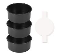 15.2cm Torta Pan3pcsRound Torta Pentole Con 100 Pezzi Pergamena Antiaderente