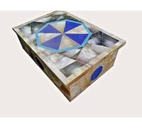 15.2cmx10.2cmx2 " Marmo Ricordi Scatola Pauashell Rare Pietra Casuale Arte