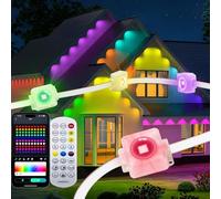 15/30/45/60M Luce Da Gronda RGB Intelligente, APP E Telecomando - Luci Esterne Permanenti Per La Casa, Impermeabile IP67, Illuminazione Per Il Bordo Del Tetto(30m)