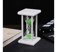 15/30 Minuti Clessidra 14.5x8x8cm IN Legno Casa/Ufficio Desktop Decorazione