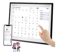 15.6'' Calendario Elettronico Da Parete E Tabella Delle Attività, Display Touchscreen Interattivo Full HD Da 32GB Per La Pianificazione Degli Impegni Familiari, Per Una Programmazione(Nero)