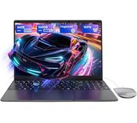 15,6" Computer portatile 16 GB di RAM 512 GB SSD, CPU Celeron N5095, apertura e chiusura del PC Portatile a 180°, PC Notebook con schermo FHD 1080P, WiFi5, Bluetooth4.2, USB3.0, Webcam, Touch ID