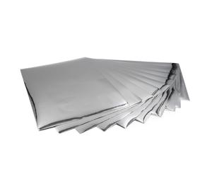 (15,84 €/m² - 18,88 €/m²) Pellicola effetto DIN A4 cromo argento 351 fogli...