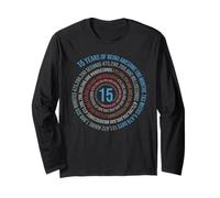 15 anni compleanno Helix 15 anno ragazzi ragazze compleanno Maglia a Manica