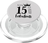 15 Anni e favolosi - Ragazze per il 15 ° compleanno Sassy Classy PopSockets PopGrip per MagSafe