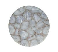 15 " Bianco Agata Table Top Marmo Pietre Semi Preziose Pietradura Arredo Casa