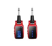15 Canali UHF Wireless Guitar System Trasmettitore Ricevitore Kit Built-in Batteria al Litio Ricaricabile Digitale per Chitarra Elettrica Basso