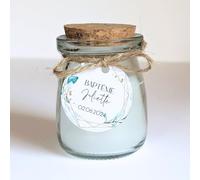 15 candele grandi personalizzate | 20H - 100ML - 60GR | Regalo ospite matrimonio, baby shower, battesimo, comunione, compleanno - Regalo grazie | TE Whaka