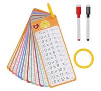 15 carte educative per bambini, 1 x 1 carte educative per bambini, carte monouso per imparare a calcolare, praticare 1 apprendimento e serie di pittura, gioco educativo per l'inizio della scuola