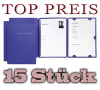 15 Cartelle Di Candidatura PAGNA Select / 3 Pezzi Con Barra Di Fissaggio In BLU