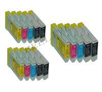15 CARTUCCE COMPATIBILI PER BROTHER LC 970 LC 1000 DCP-130C / DCP-135C / DCP-150C / DCP-153C / DCP-157C / DCP-330C / DCP-350C / DCP-540CN / DCP-560CN / DCP-750CN / DCP-750CW / DCP-770CW MFC-235C / MFC-240C / MFC-260C / MFC-3360C / MFC-440CN / MFC-460CN / MFC-465CN / MFC-5460CN / MFC-5860CN / MFC-630CD / MFC-630CDW / MFC-660CN / MFC-665CW / MFC-680CN / MFC-845CW / MFC-850CDN / MFC-850 .