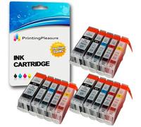 15 Cartucce d'inchiostro compatibili per Canon Bubble Jet i860 i865 Pixma iP4000 iP4000R iP5000 MP750 MP760 MP780 BJI-6500 BJI-9100 | BCI-3eBK BCI-6BK BCI-6C BCI-6M BCI-6Y