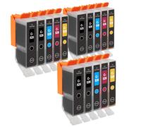 15 Cartucce d'inchiostro per Canon PIXMA MG5350 MG56150 MG6220