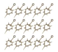 15 Caspite Cuore Alla Con Un Delicato Filigrano E Pattern Spine In Argento Antico Per Gioielli Che Producono Accessori Per Stili Retrò