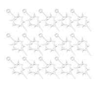 15 Caspite Cuore Alla Con Un Delicato Filigrano E Pattern Spine In Argento Antico Per Gioielli Che Producono Accessori Per Stili Retrò