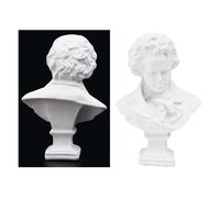15 centimetri di Altezza Classico Beethoven In Resina Busto Statua Scultura