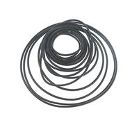 15 cinghie di ricambio per cassette da 1,2 mm, in gomma, per registratori e giradischi