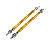 15 cm/5,91" paraurti anteriore labbro splitter barra montante tirante tono oro