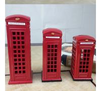 15 Cm Decorazione Della Cabina Telefonica Bambino Banca Salvadanaio Di Londra