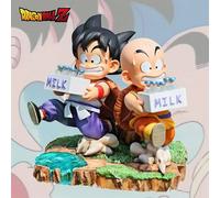 15 CM Dragon Ball Anime Figura Son Goku e Krillin Latte Consegna Modello Action Figures Periferia Bambola PVC Modello Regali Giocattoli