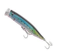 15 cm esca galleggiante in plastica con ardiglione, esca popper topwater per acqua salata e acqua dolce (SM003)