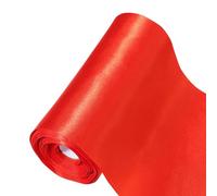 15 cm x 20 m, nastro rosso largo, nastro di raso per auto, grande cerimonia di apertura, fiocchi, decorazione per tetti ed esterni, decorazione per feste, matrimonio, San Valentino
