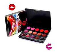 15 Color Lipstick Palette - Creamy Waterproof Paint Kit, Buildable Rich