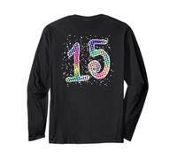 #15, colorato quindici Giocatori stellati 15° Compleanno Maglia a Manica