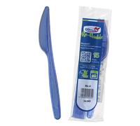 15 Coltelli di plastica blu lavabili e riutilizzabili DOpla