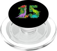 15° compleanno festa a tema dinosauro quindici anni PopSockets PopGrip per MagSafe