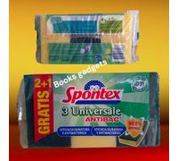 15 Conf. (45 Spugnette) Spontex Spugna Abrasiva Universale per Lavare Piatti